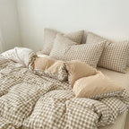 Houssea Housse de Couette Vichy en Polyester - Élégance Intemporelle