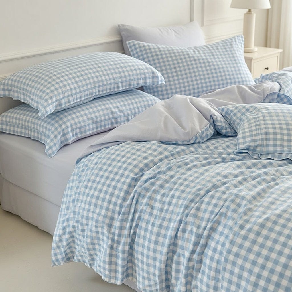 Houssea Housse de Couette Vichy Polyester - Charme Classique