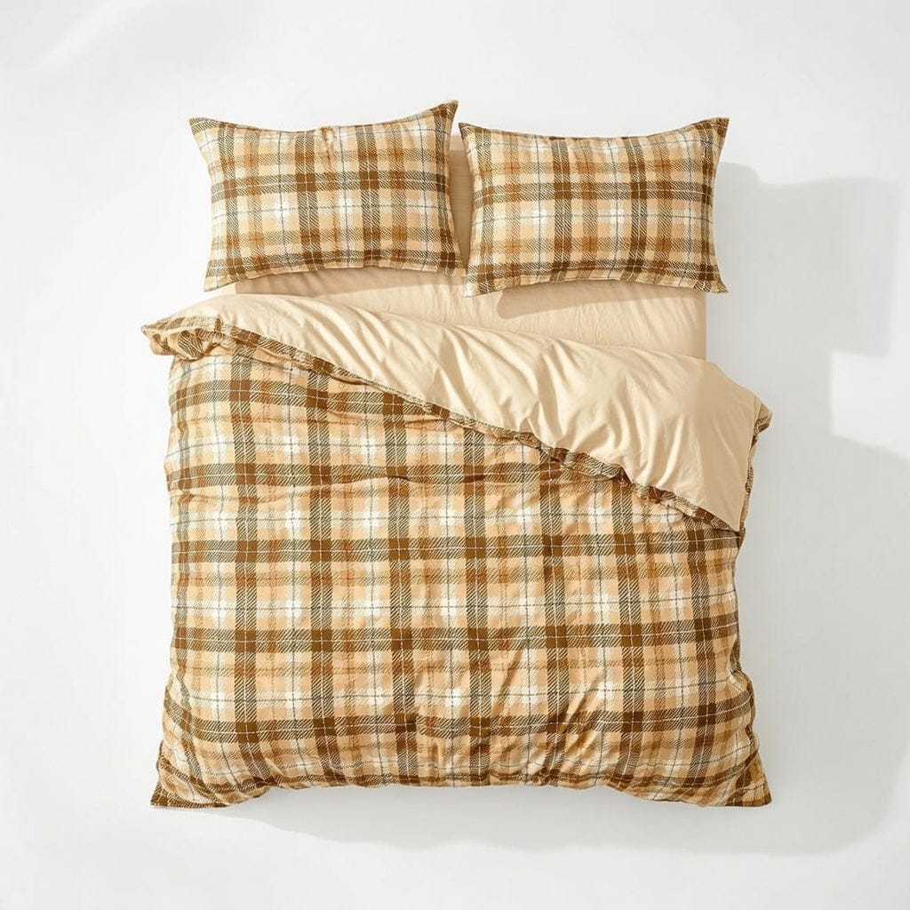 Houssea Housse de Couette Vichy Polyester - Charme et Confort