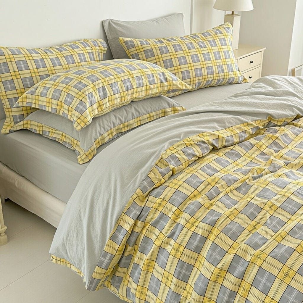 Houssea Housse de Couette Vichy Polyester - Charme et Douceur