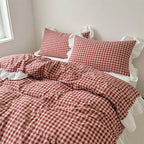 Houssea Housse de Couette Vichy Polyester - Confort et Élégance