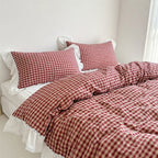 Houssea Housse de Couette Vichy Polyester - Confort et Élégance