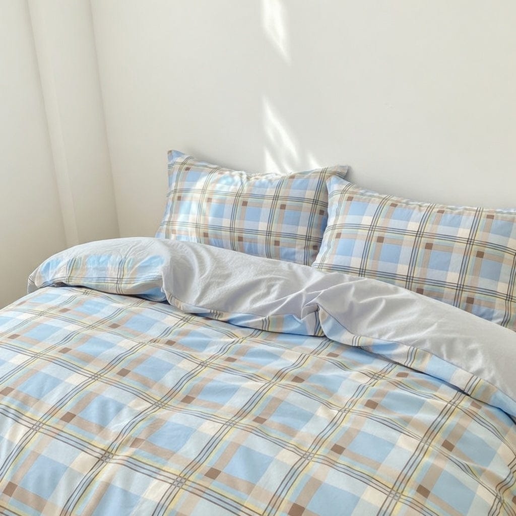 Houssea Housse de Couette Vichy Polyester - Confort et Style Intemporel