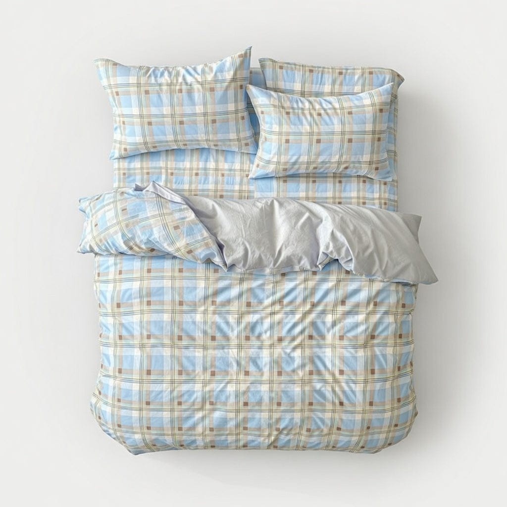 Houssea Housse de Couette Vichy Polyester - Confort et Style Intemporel