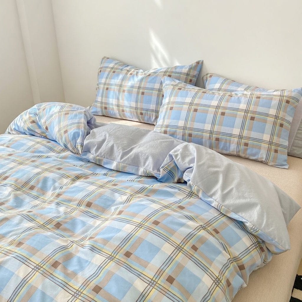 Houssea Housse de Couette Vichy Polyester - Confort et Style Intemporel