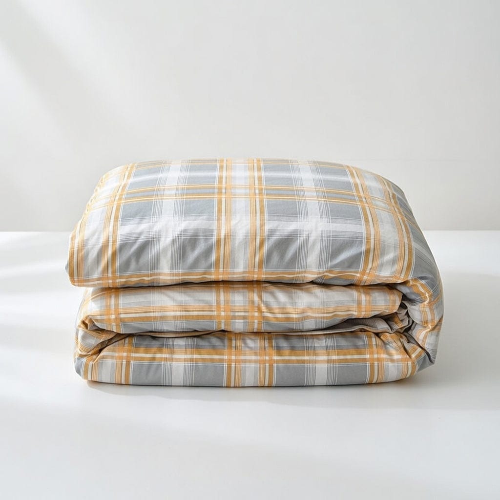 Houssea Housse de Couette Vichy Polyester - Confort et Style Luxueux