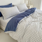 Houssea Housse de Couette Vichy Polyester - Élégance et Douceur