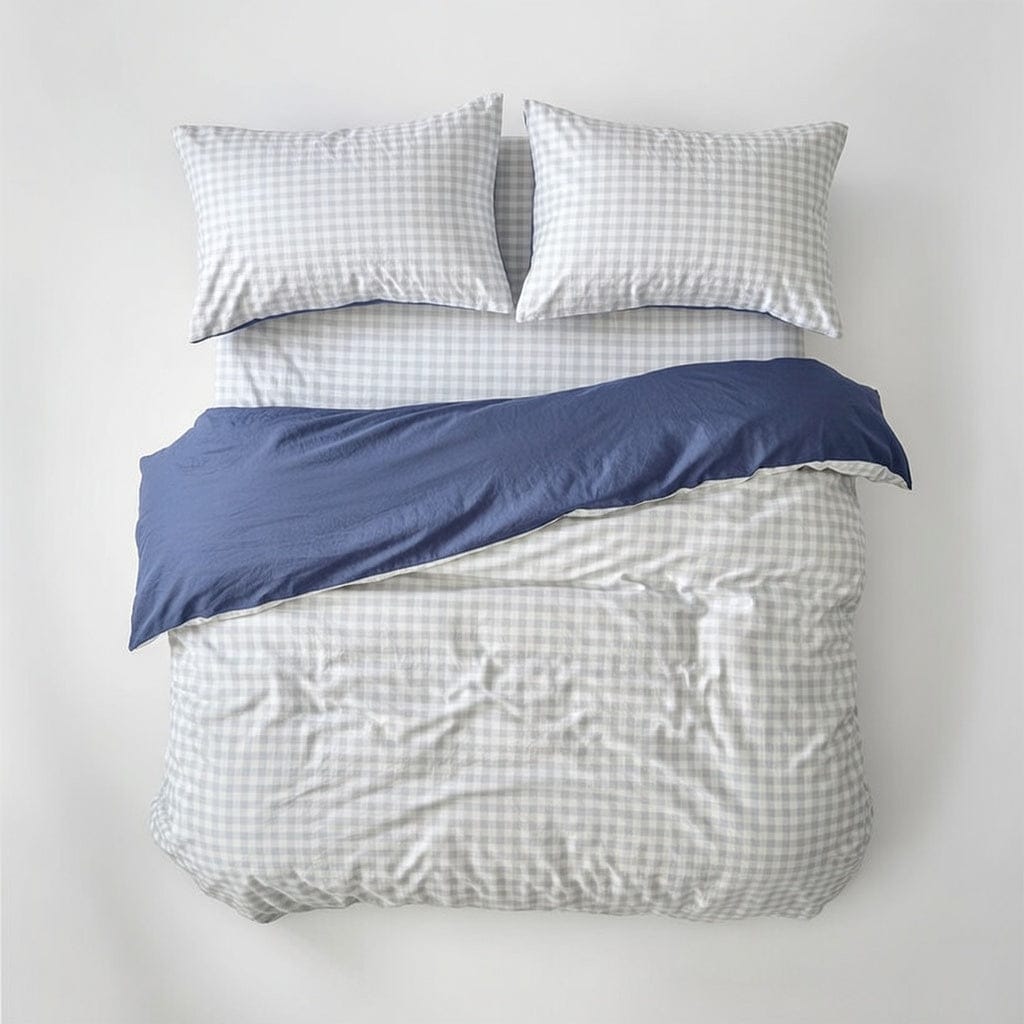 Houssea Housse de Couette Vichy Polyester - Élégance et Douceur
