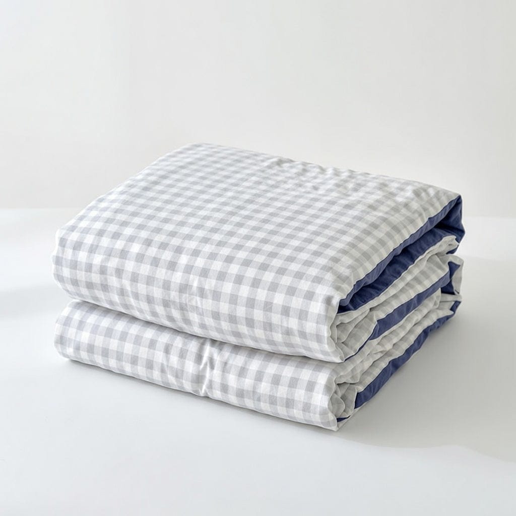 Houssea Housse de Couette Vichy Polyester - Élégance et Douceur