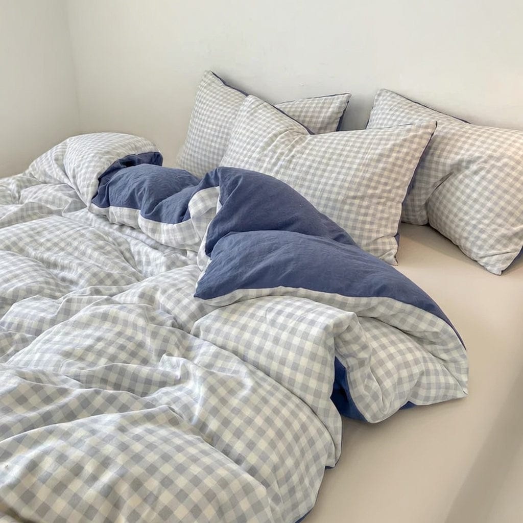 Houssea Housse de Couette Vichy Polyester - Élégance et Douceur