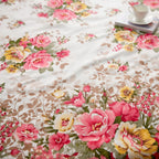 Drap Housse Fleuri Polyester Confort Absolu