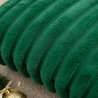 Housse de Coussin Polyester Tricoté Verte