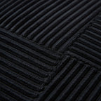 Housse de Coussin Rayée Coton Velours pour Canapé Élégant