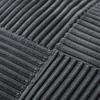 Housse de Coussin Rayée en Coton Corduroy