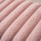 Housse de Coussin Tricotée Polyester Rose