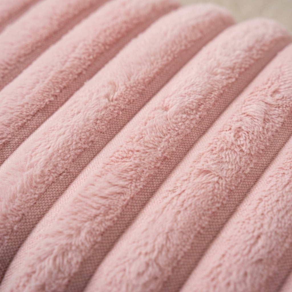 Housse de Coussin Tricotée Polyester Rose