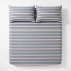 Drap Housse Coton Rayé Confort Absolu