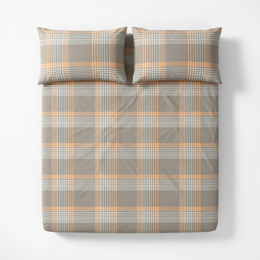Drap Housse Coton Rayé Confort Premium pour Lit