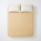 Drap Housse Jaune Uni Premium Coton Polyester