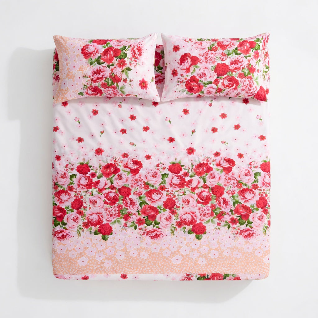 Drap Housse Fleuri Polyester pour Confort Raffiné