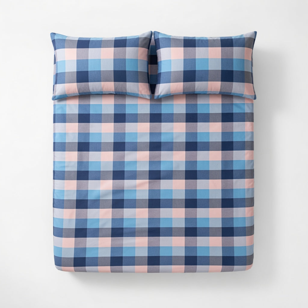 Drap Housse Coton - Rayé Douceur et Confort Absolu