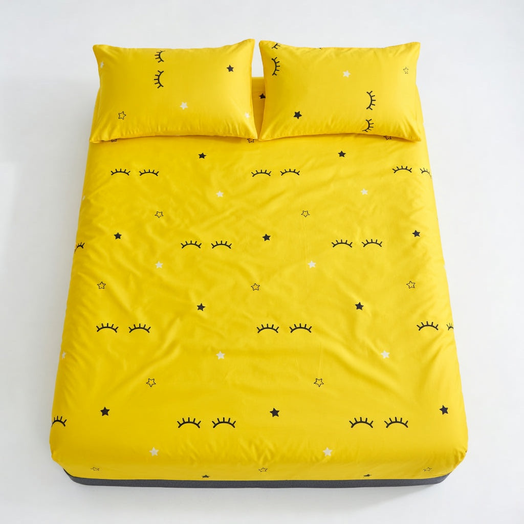Drap Housse Jaune Confort Premium