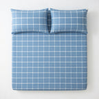 Drap Housse Coton - Imprimé Rayé Confort Absolu