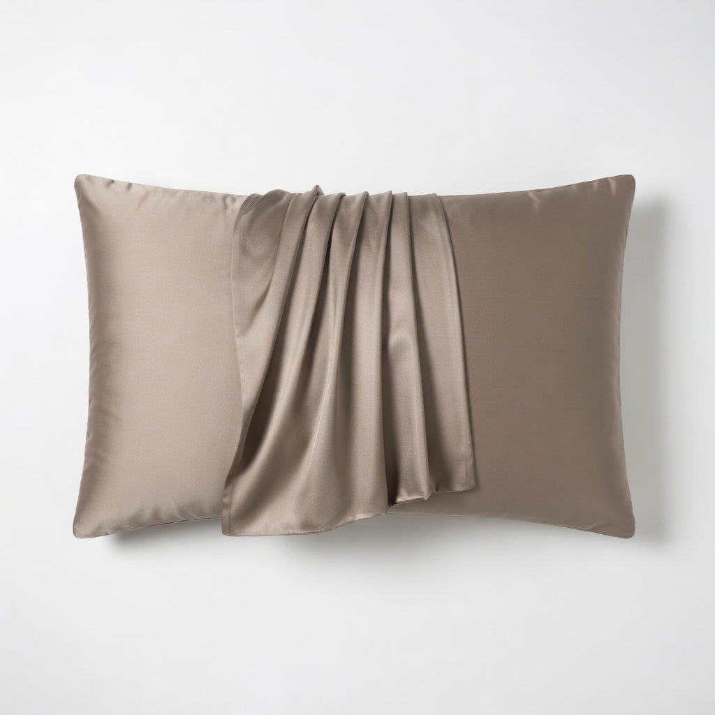 Housse de Coussin en Soie de Mûrier 100% Naturelle Confort Absolu