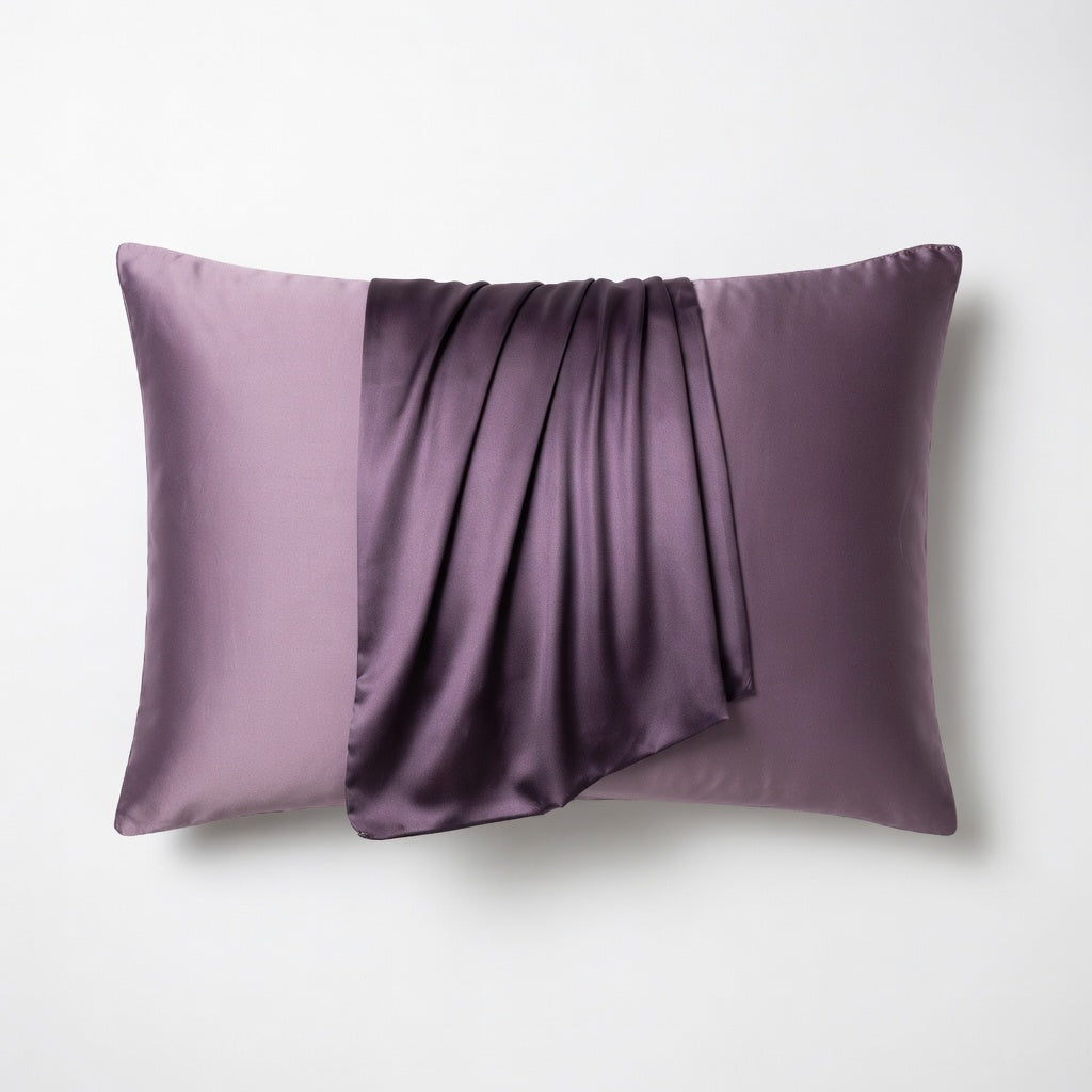 Housse de coussin en soie de mûrier 100% - Confort et protection premium
