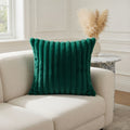 Housse de Coussin Polyester Tricoté Verte
