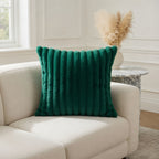 Housse de Coussin Polyester Tricoté Verte