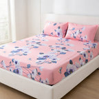Drap Housse Fleuri Polyester Doux et Respirant