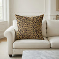 Housse de Coussin Léopard Polyester pour un Intérieur Raffiné