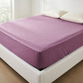 Drap Housse Rose Uni Coton Polyester Confort Luxe