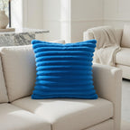 Housse de Coussin Polyester Tricoté Uni