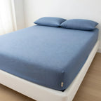 Drap Housse Coton - Rayures Confort et Douceur Premium