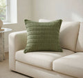Housse de Coussin Velours Côtelé Boho Chic