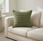 Housse de Coussin Velours Côtelé Boho Chic