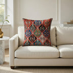 Housse de Coussin Bohème en Plush pour un Confort Raffiné