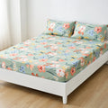 Drap Housse Fleuri Polyester - Douceur Luxueuse pour Matelas