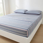 Drap Housse Coton Rayé Confort Absolu