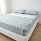 Drap Housse Coton - Imprimé Rayé Confort Élégant