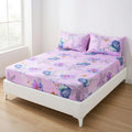 Drap Housse Fleuri Violet Doux et Respirant pour Lit