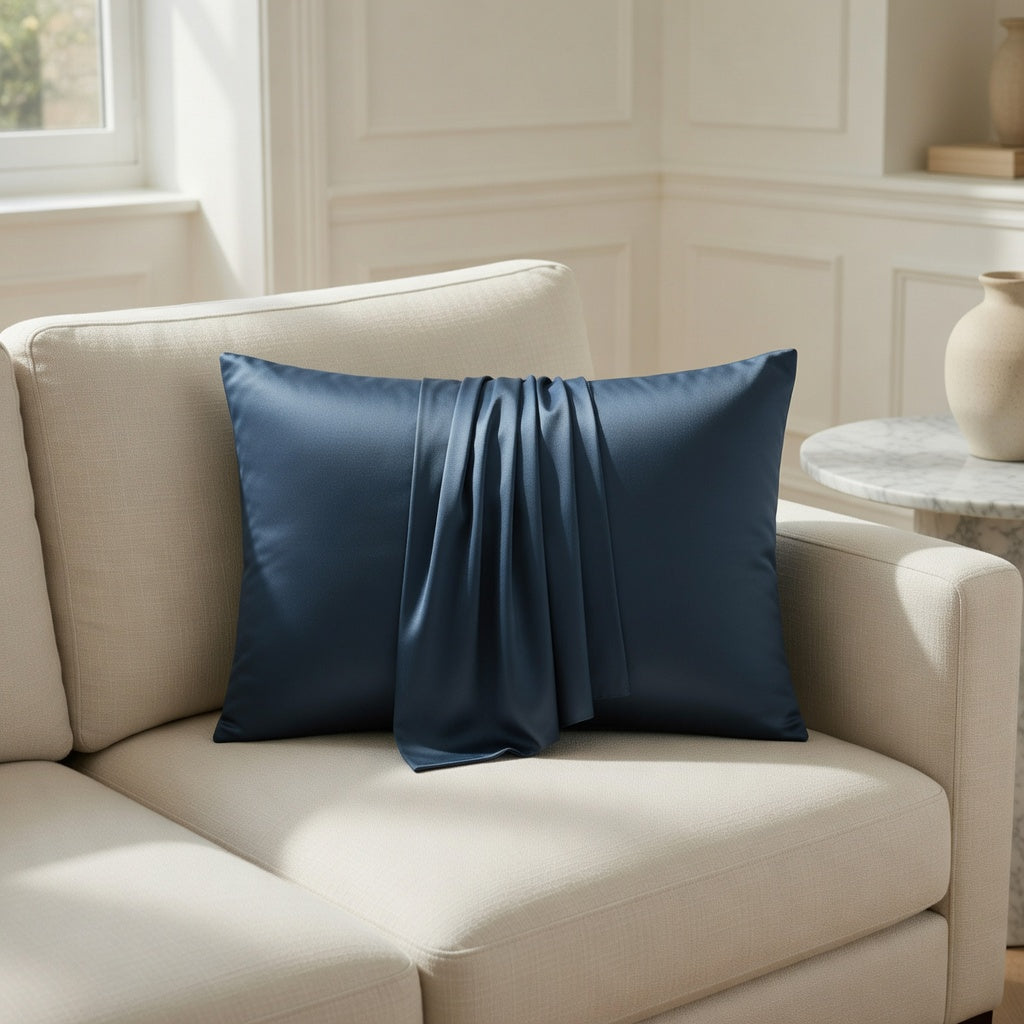 Housse de Coussin en Soie Mulberry Naturelle Premium