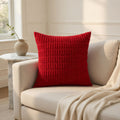 Housse de Coussin Velours Côtelé Boho Confort