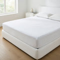 Drap Housse Blanc Polyester - Douceur et Confort Absolu