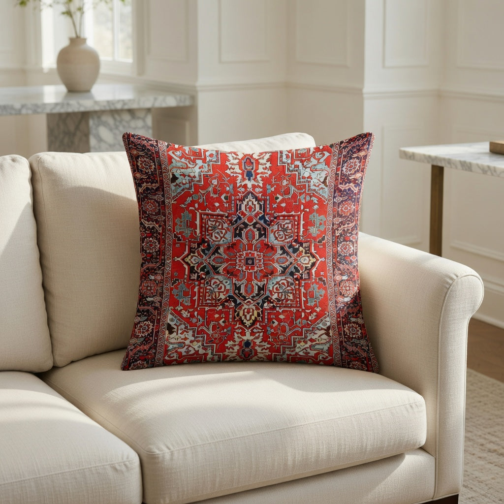 Housse de Coussin Bohème en Plush Doux