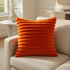 Housse de Coussin Fausse Fourrure Élégante