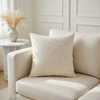 Housse de Coussin Coton Fleuri Premium - Douceur Naturelle