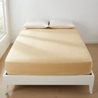 Drap Housse Jaune Uni Premium Coton Polyester